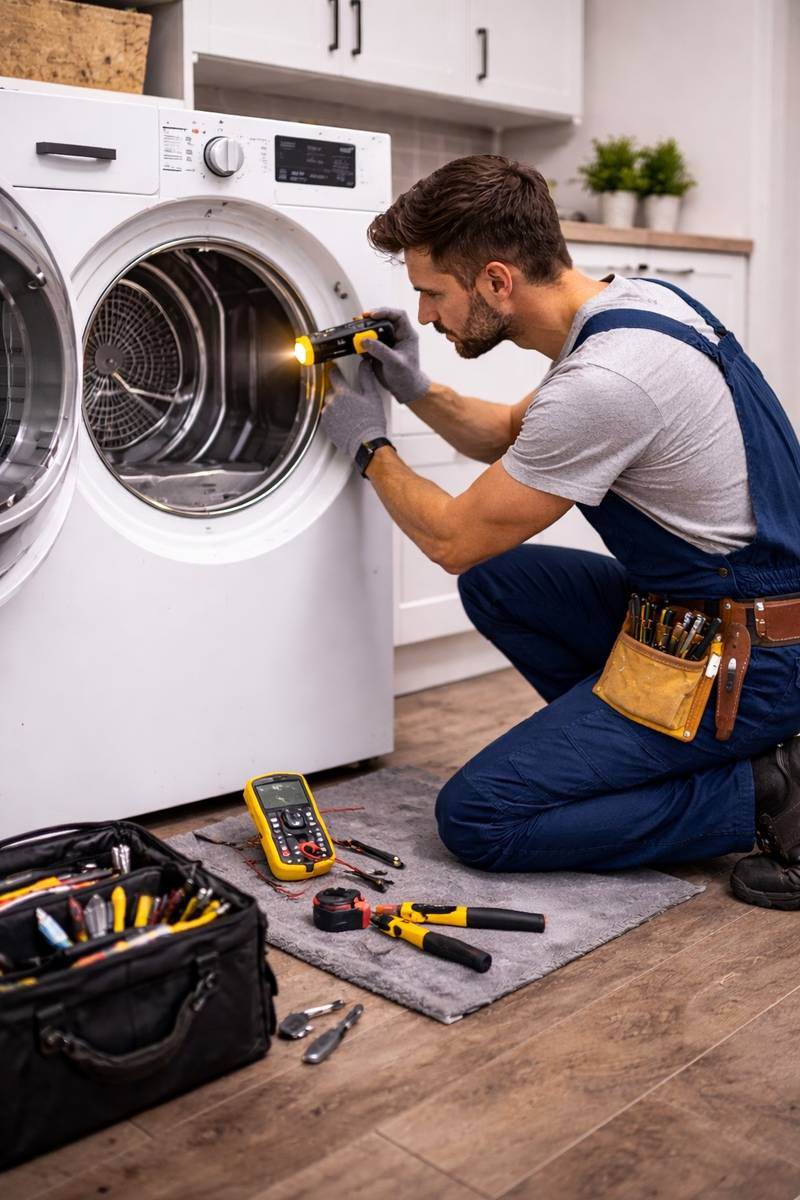 Washer dryer repair